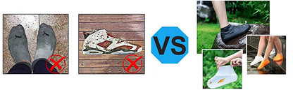 1 Pair Rubber Rain Boot Overshoes for Outdoor Use, Silicone Waterproof Shoe Covers.